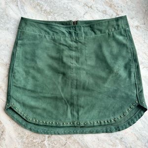 Karina Grimaldi Women’s Suede Green Skirt